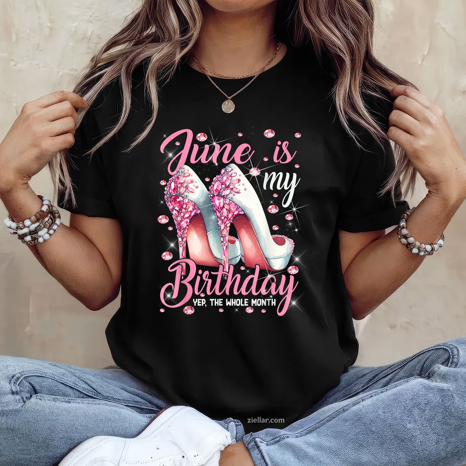 June Is My Birthday Month Pink Cute