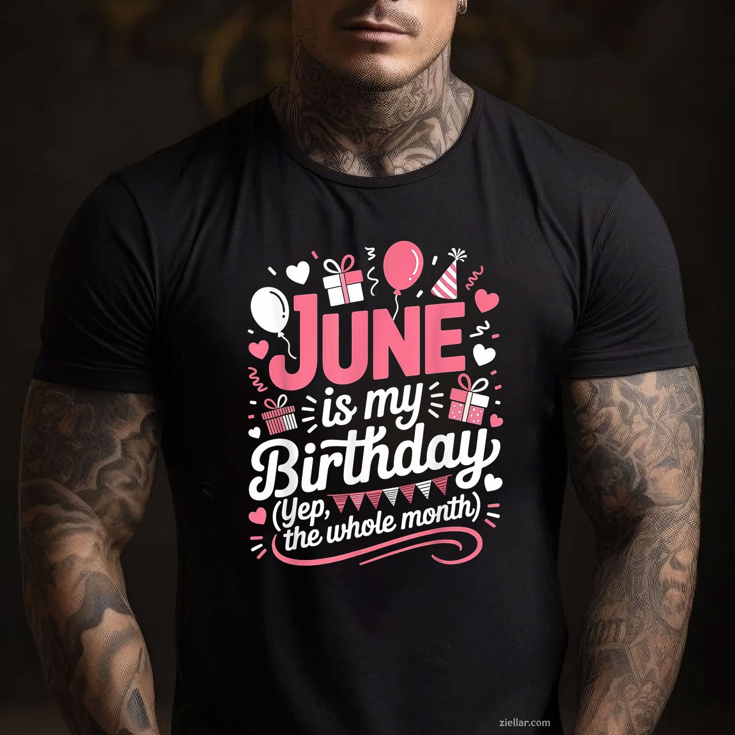 June Is My Birthday Month Funny Party Queen Design Tee