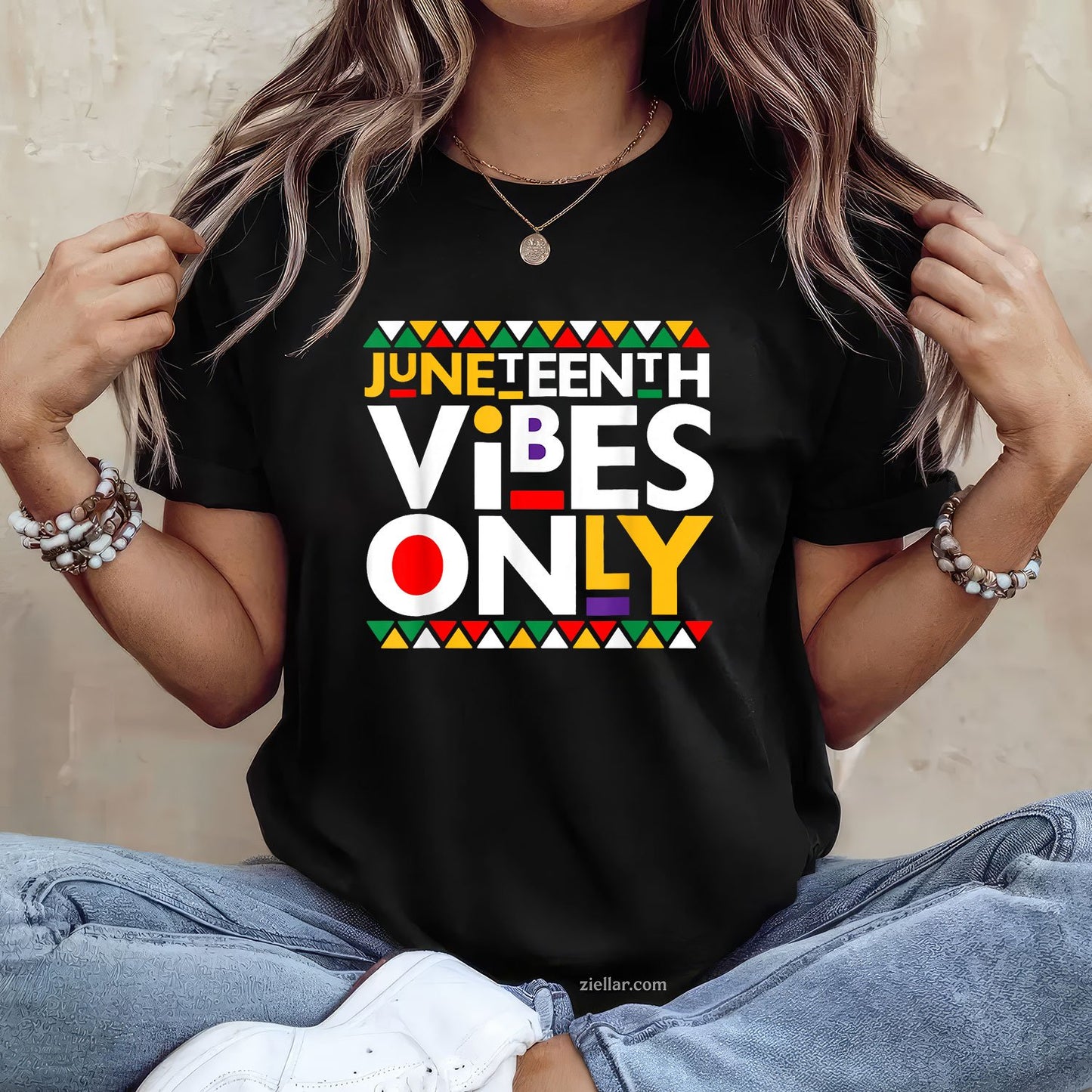 Juneteenth Vibes Only 1865 African American Men Women TShirt