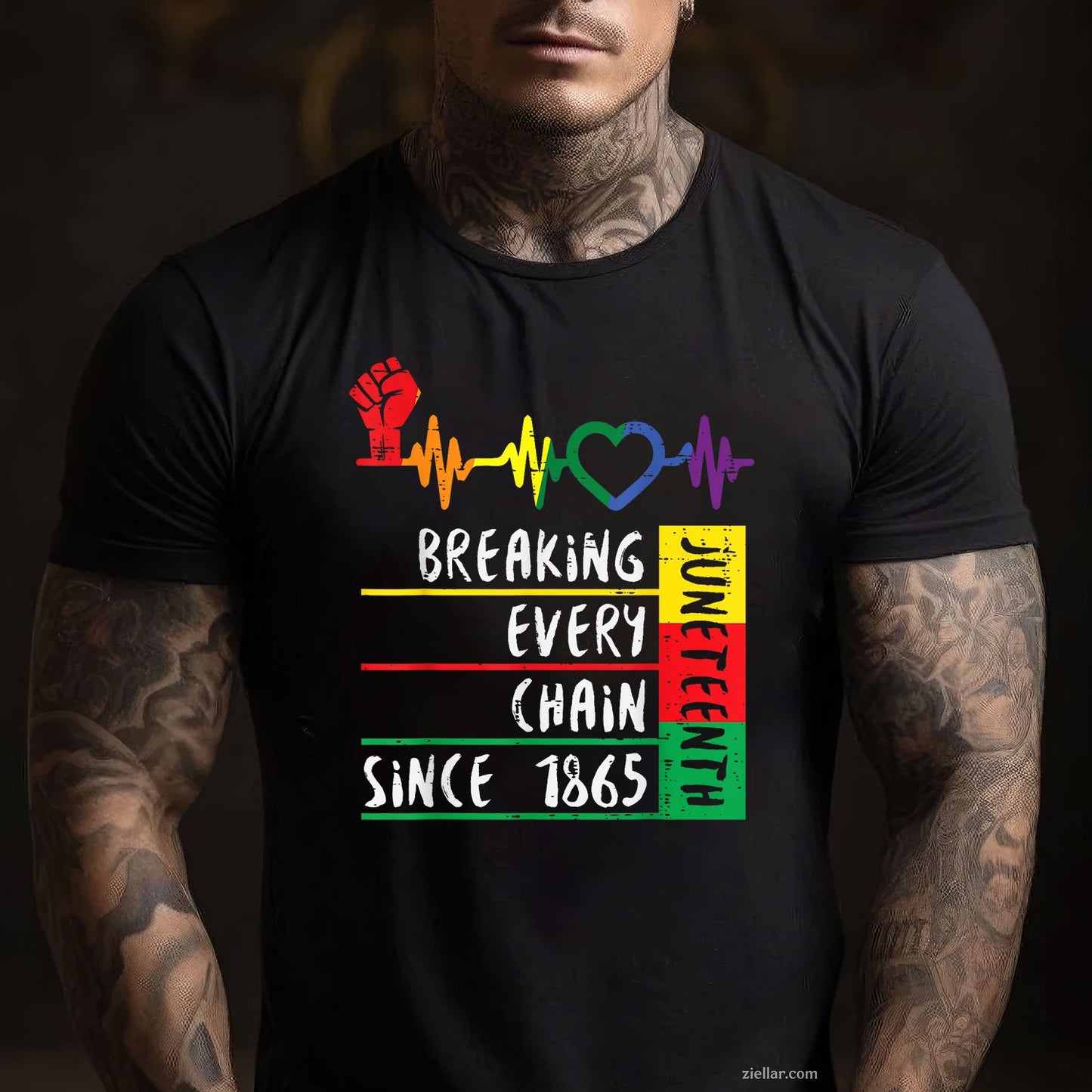 Juneteenth Breaking Every Chain Since 1865 Men Women