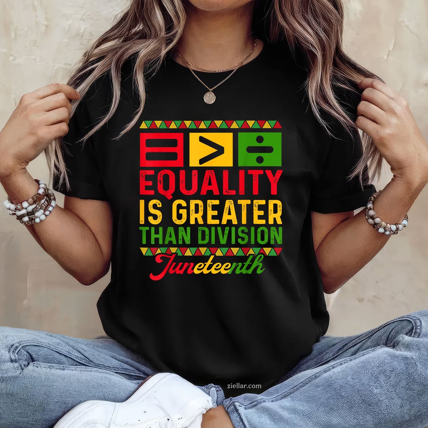 Juneteenth 1865 Equality Is Greater Than Division