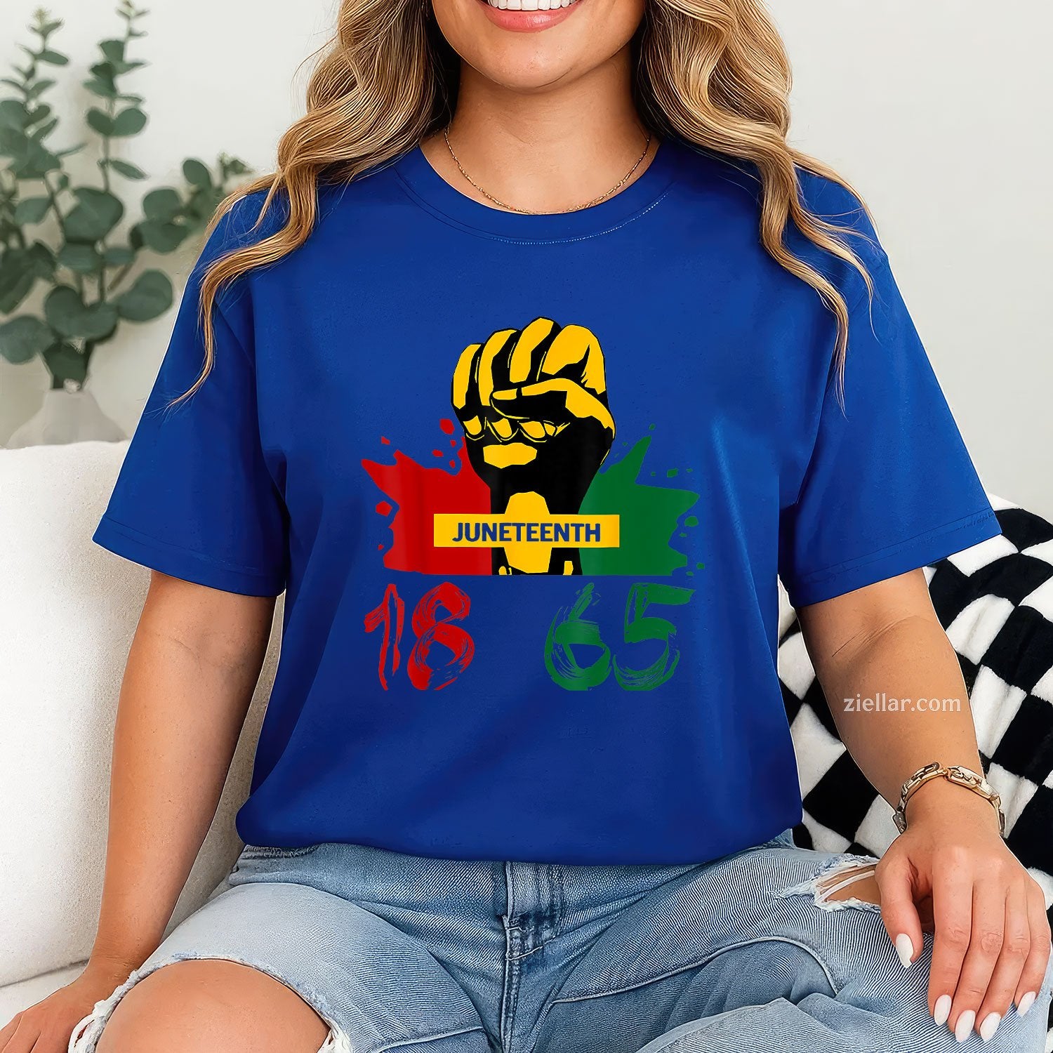 Juneteenth 18 65 African American Power Tee TShirt Gift For