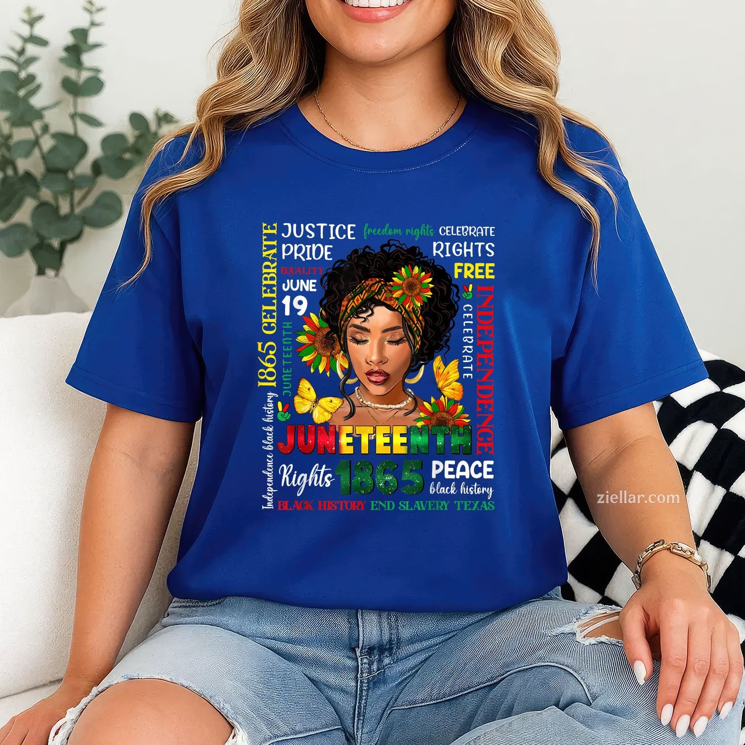 Juneteenth Shirts Celebrating Black Freedom 1865 Women