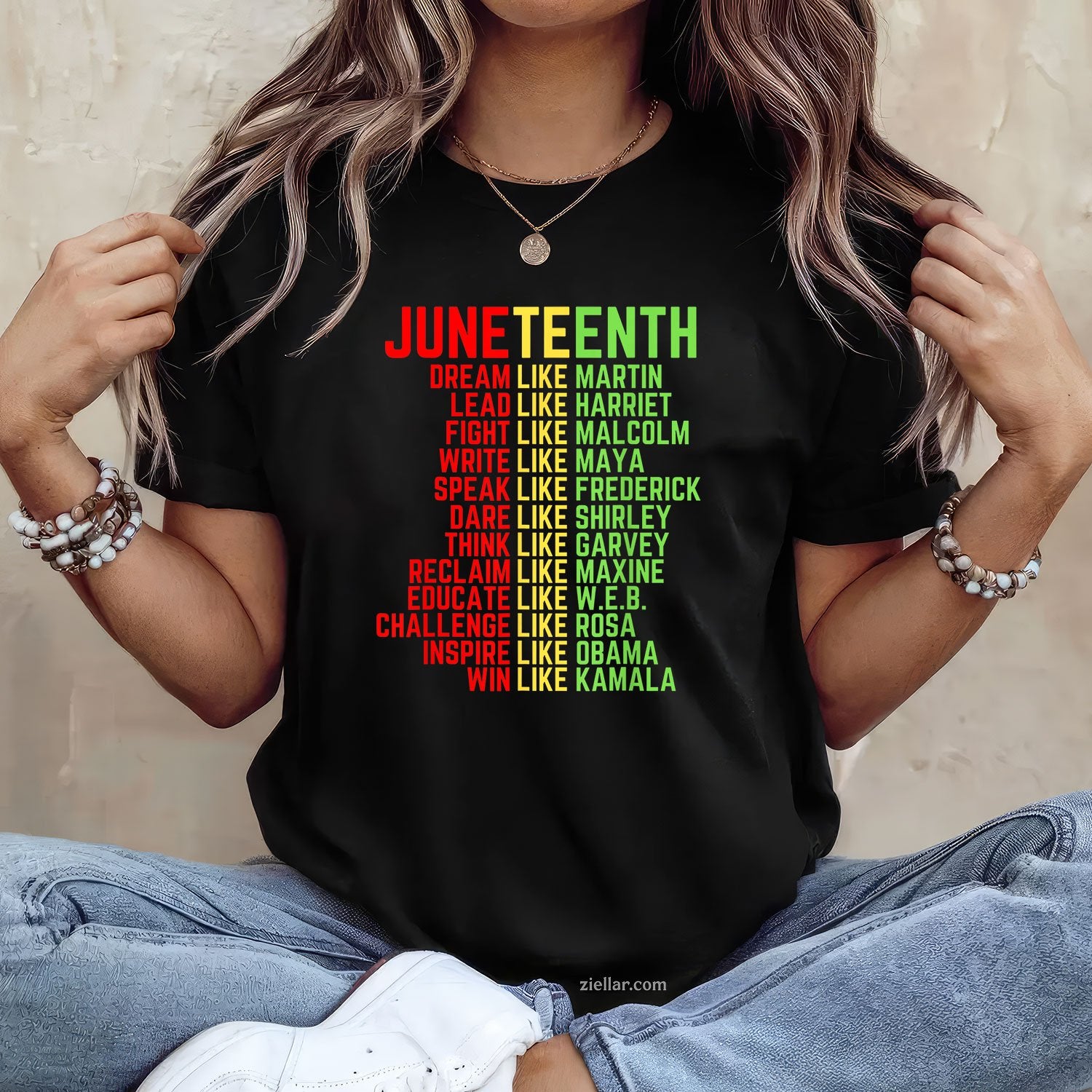 Juneteenth 1865 Dream Freedom Day Like Leaders TShirt Unisex