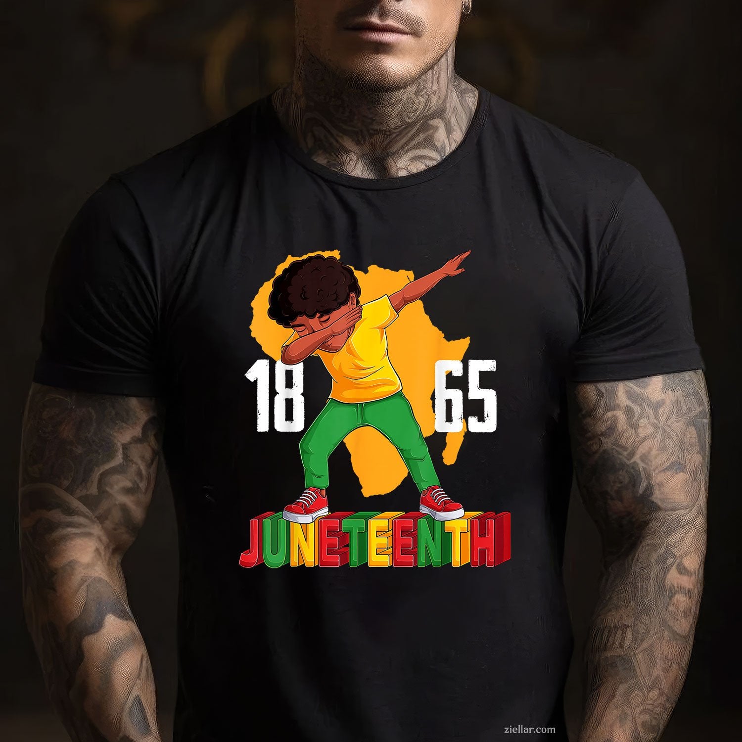 Juneteenth Dabbing Boy Men Black