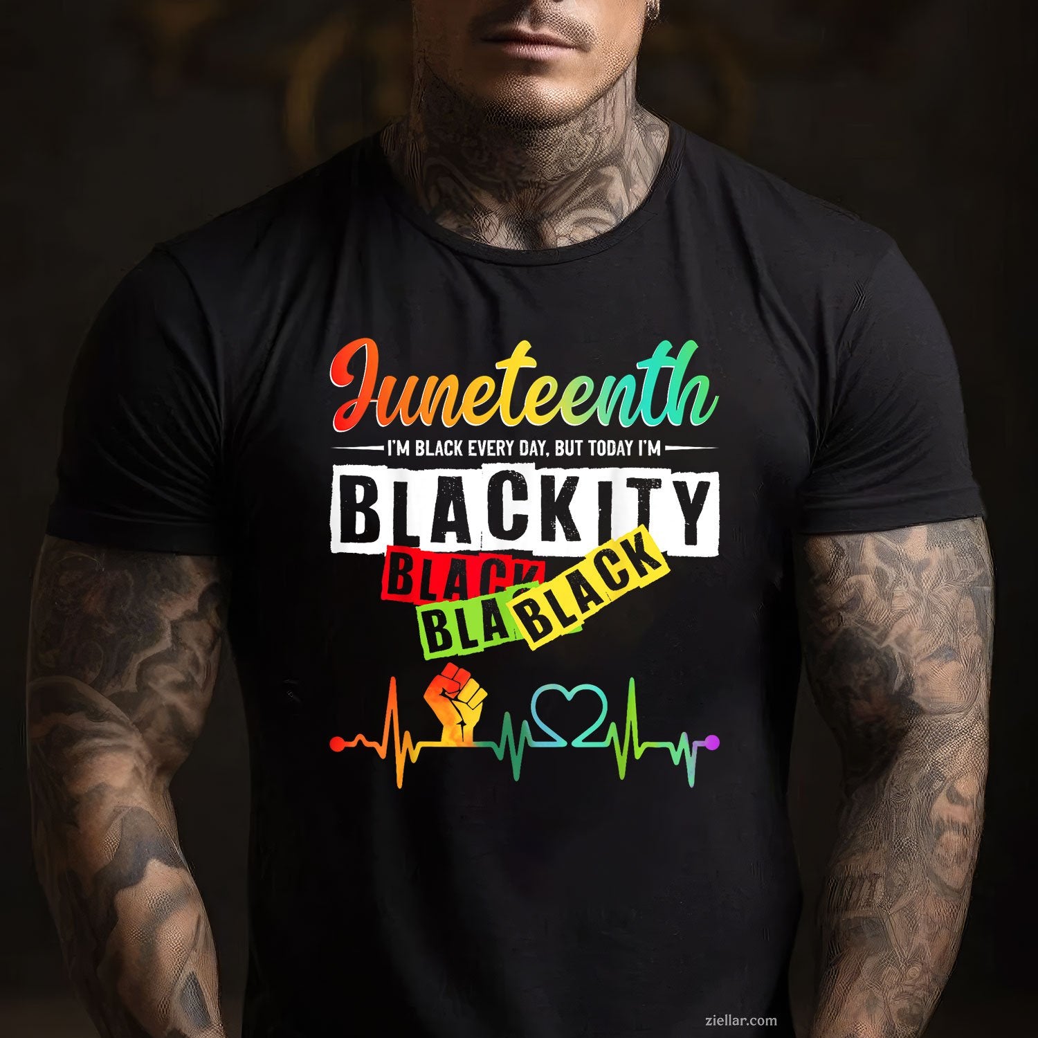 Juneteenth Blackity Heartbeat Black History African America