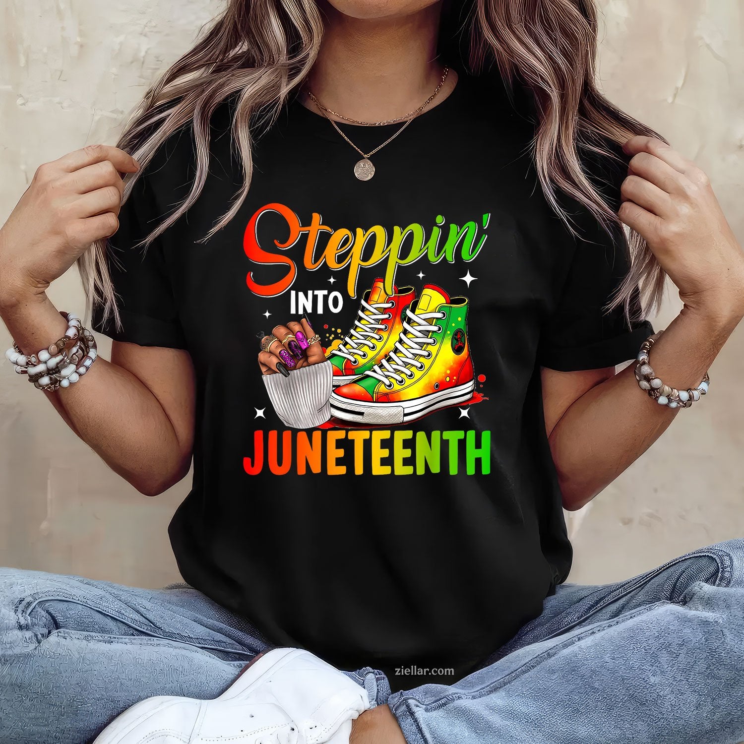 Juneteenth Shirts Women Stepping Into
