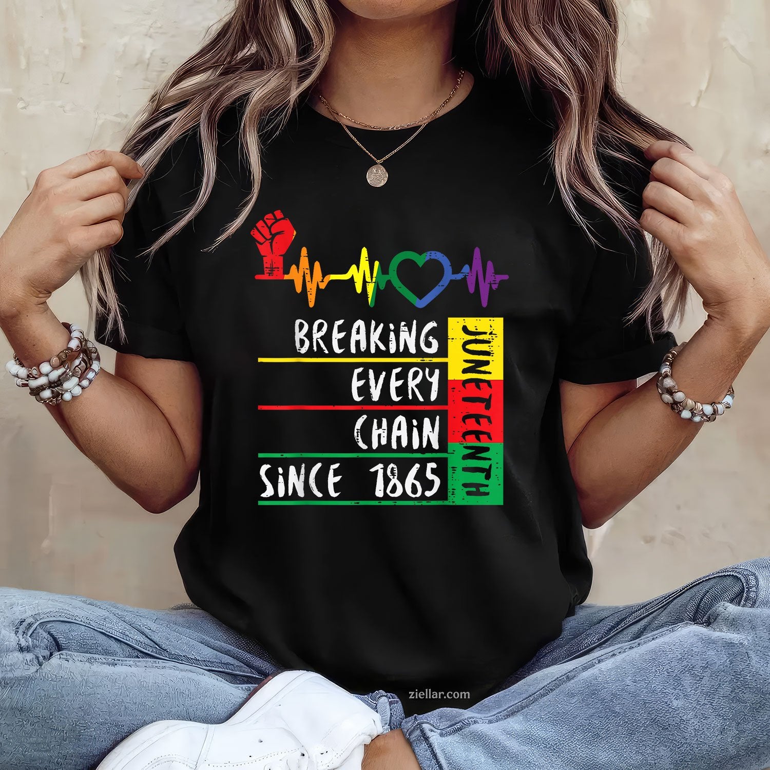 Juneteenth Breaking Every Chain Since 1865 Men Women