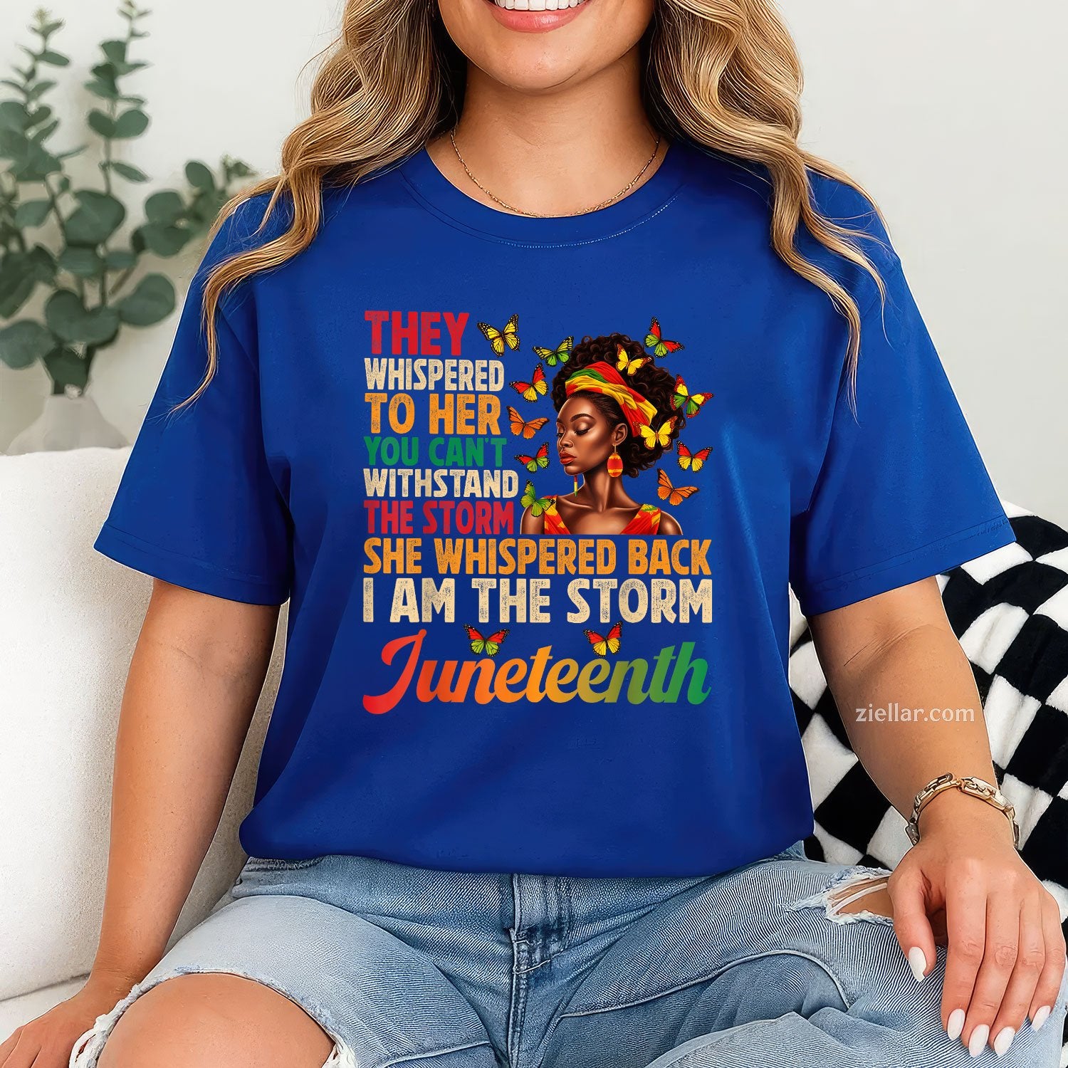 Juneteenth Shirts Women I Am The Storm Black