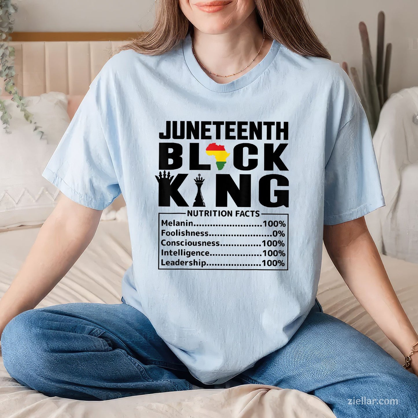 Juneteenth Nutritional Facts King Black