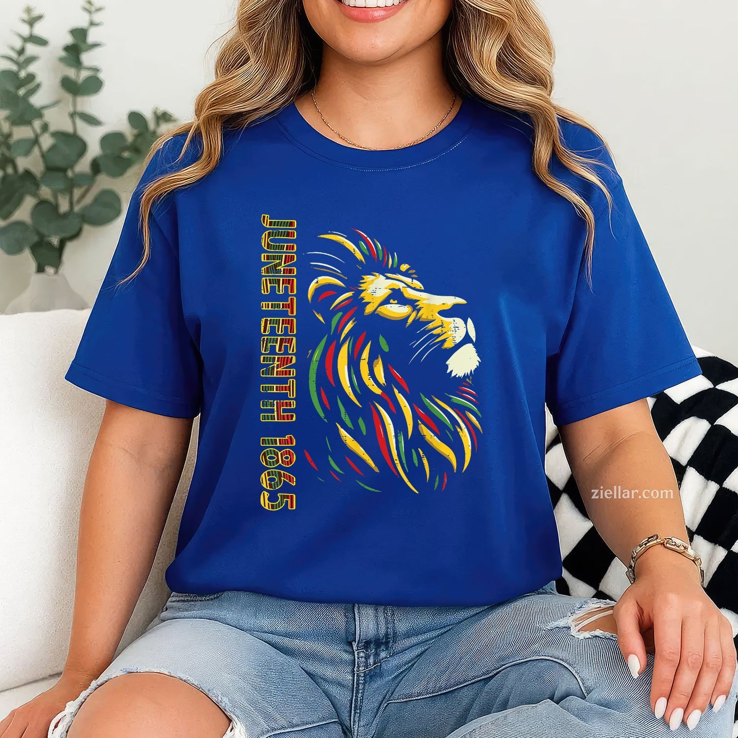 Juneteenth Lion Black African June 19th Men