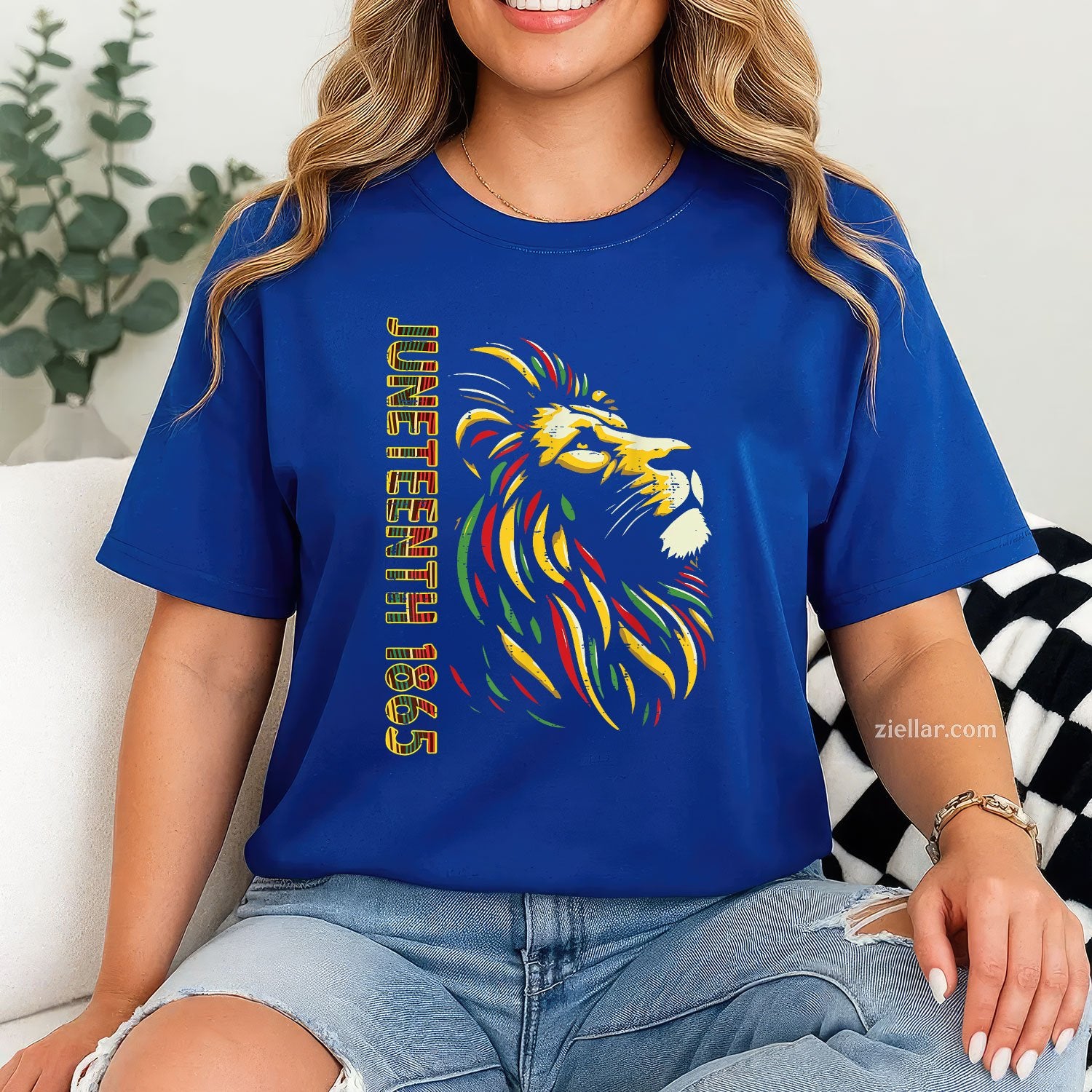 Juneteenth Lion Black African June 19th Men
