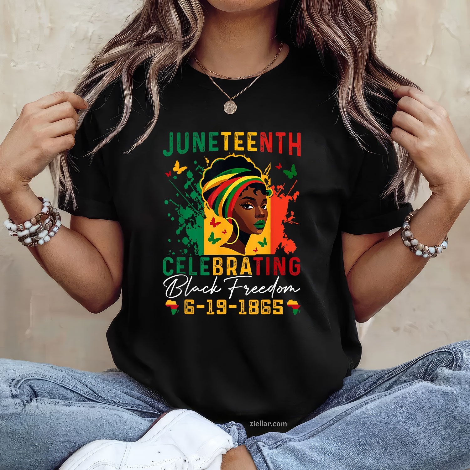 Juneteenth Celebrating Black Freedom 1865 TShirt Unisex