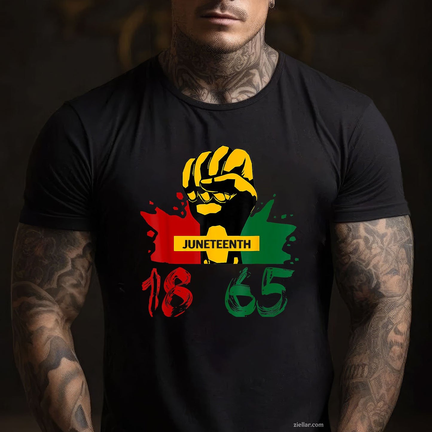 Juneteenth 18 65 African American Power Tee TShirt Gift For