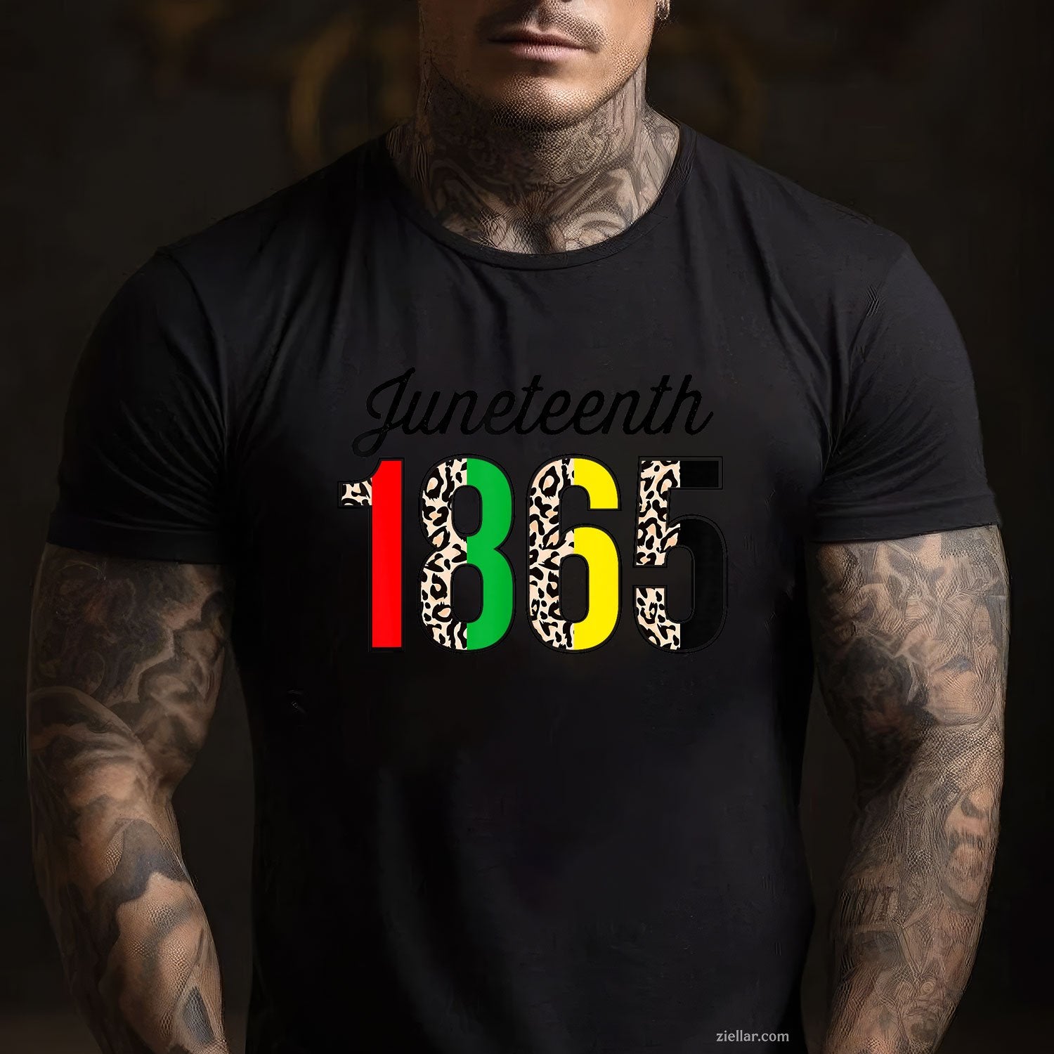 Juneteenth Leopard American African 1865 Flag