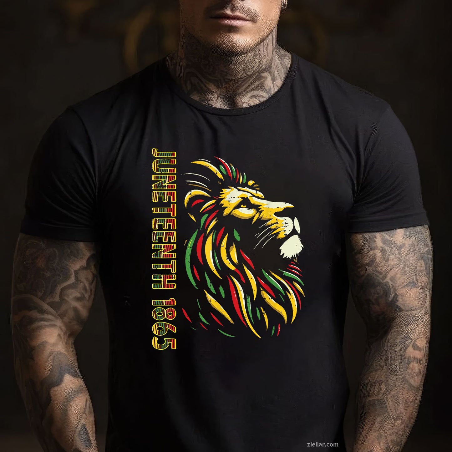 Juneteenth Lion Black African June 19th Men