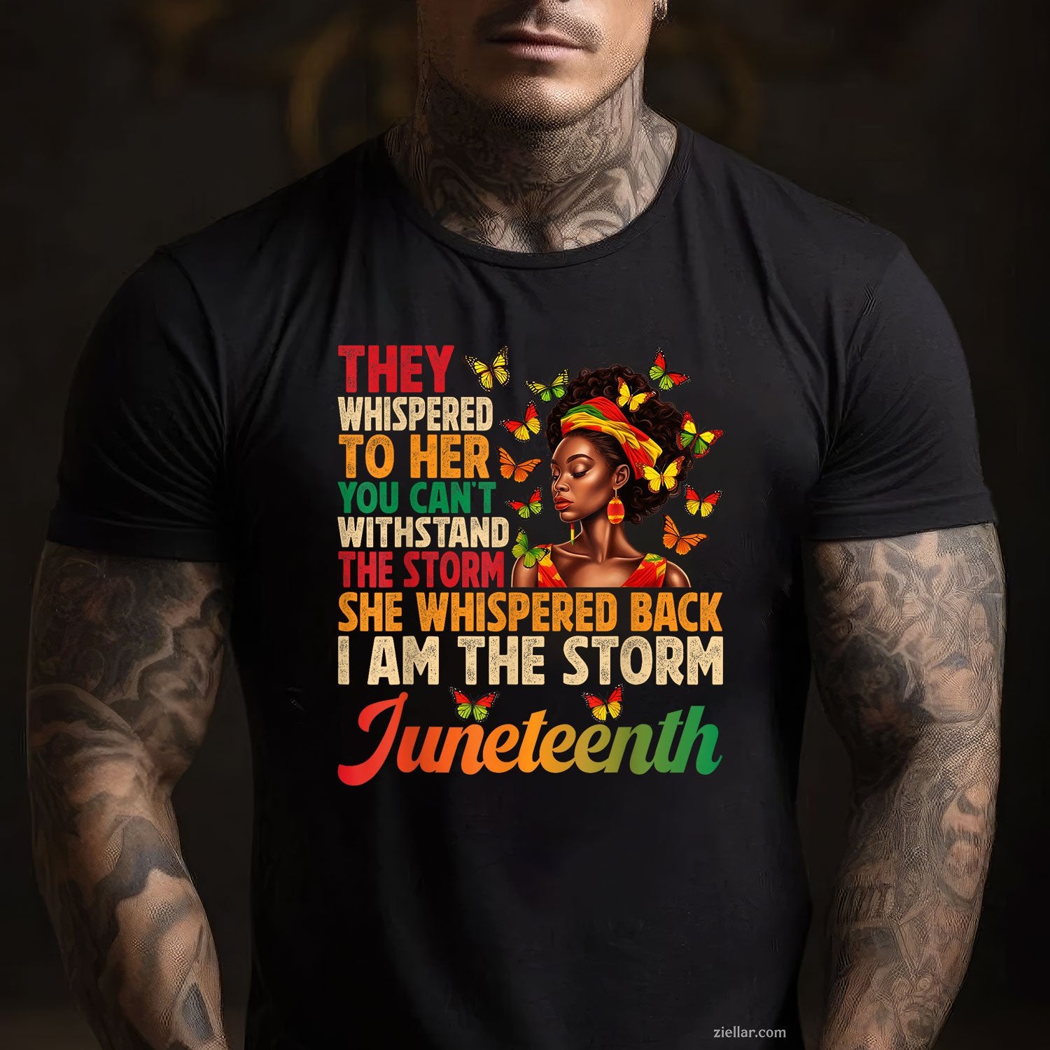 Juneteenth Shirts Women I Am The Storm Black