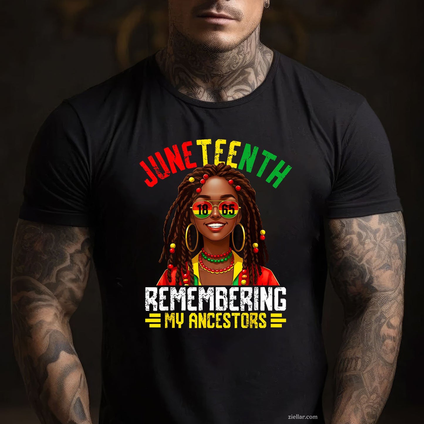 Juneteenth Tshirt Women Locd Hair Remebering