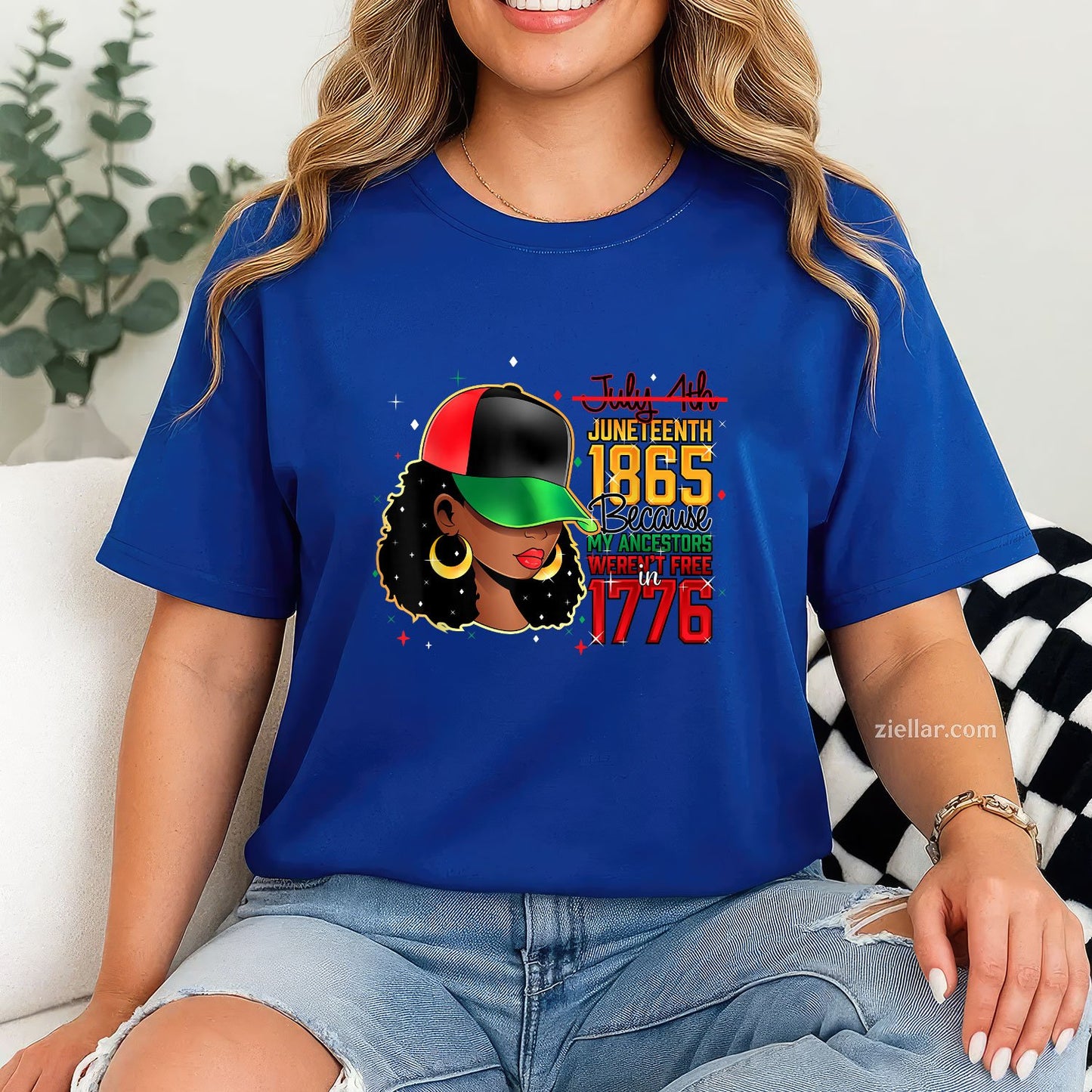 Juneteenth 1865 Because My Ancestors Werent Free In 1776 TShirt