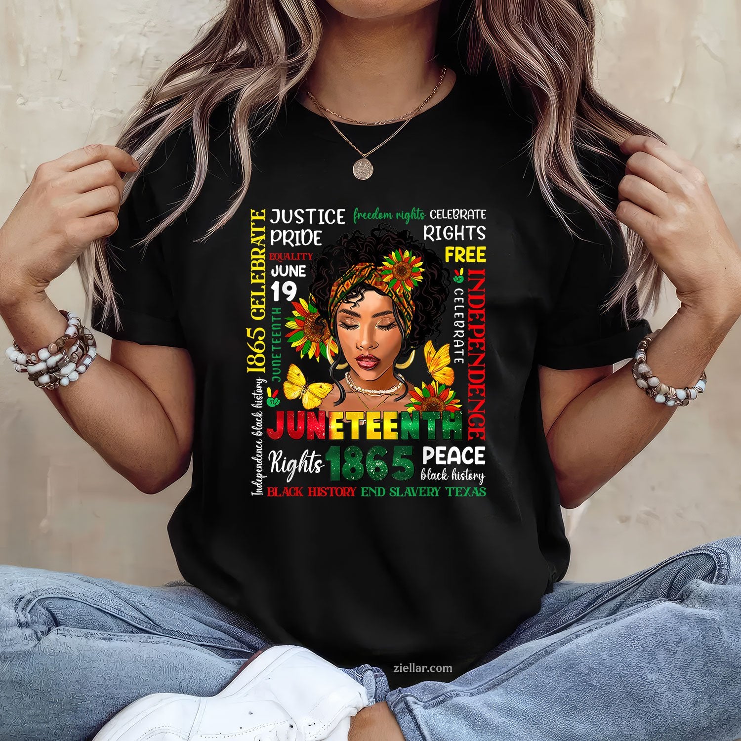Juneteenth Shirts Celebrating Black Freedom 1865 Women