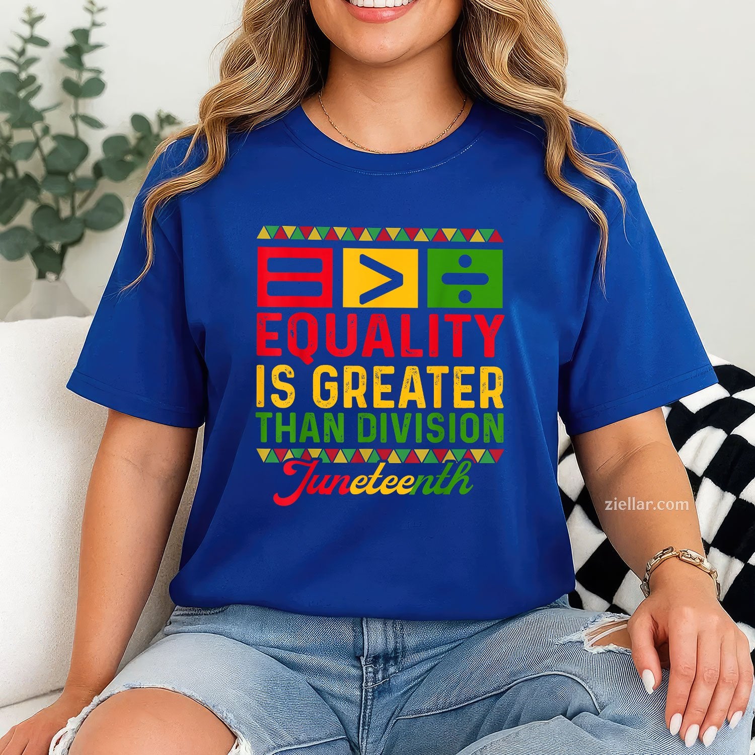 Juneteenth 1865 Equality Is Greater Than Division