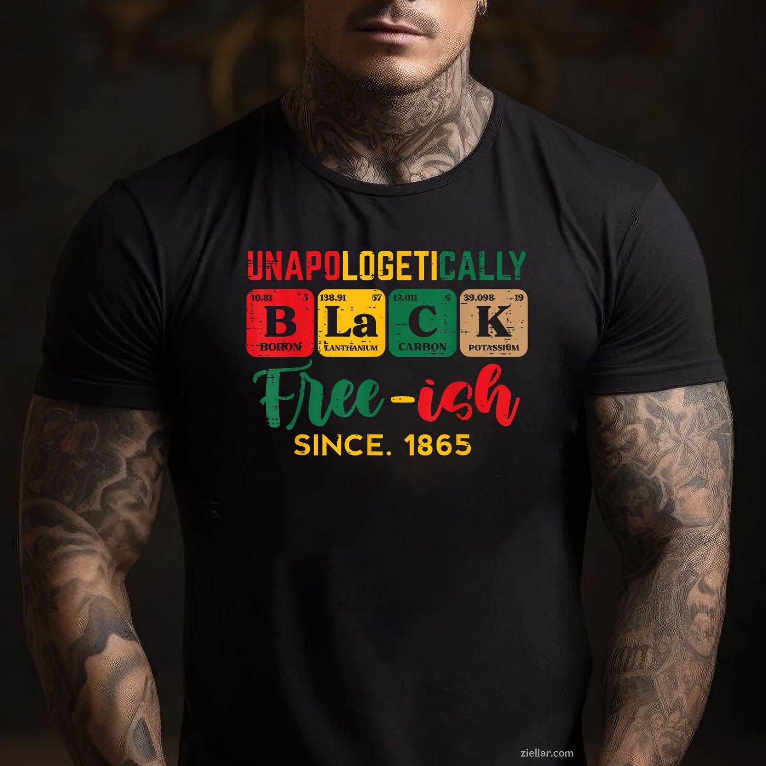 Juneteenth Unapologetically Black Periodic Women Men Tee TShirt