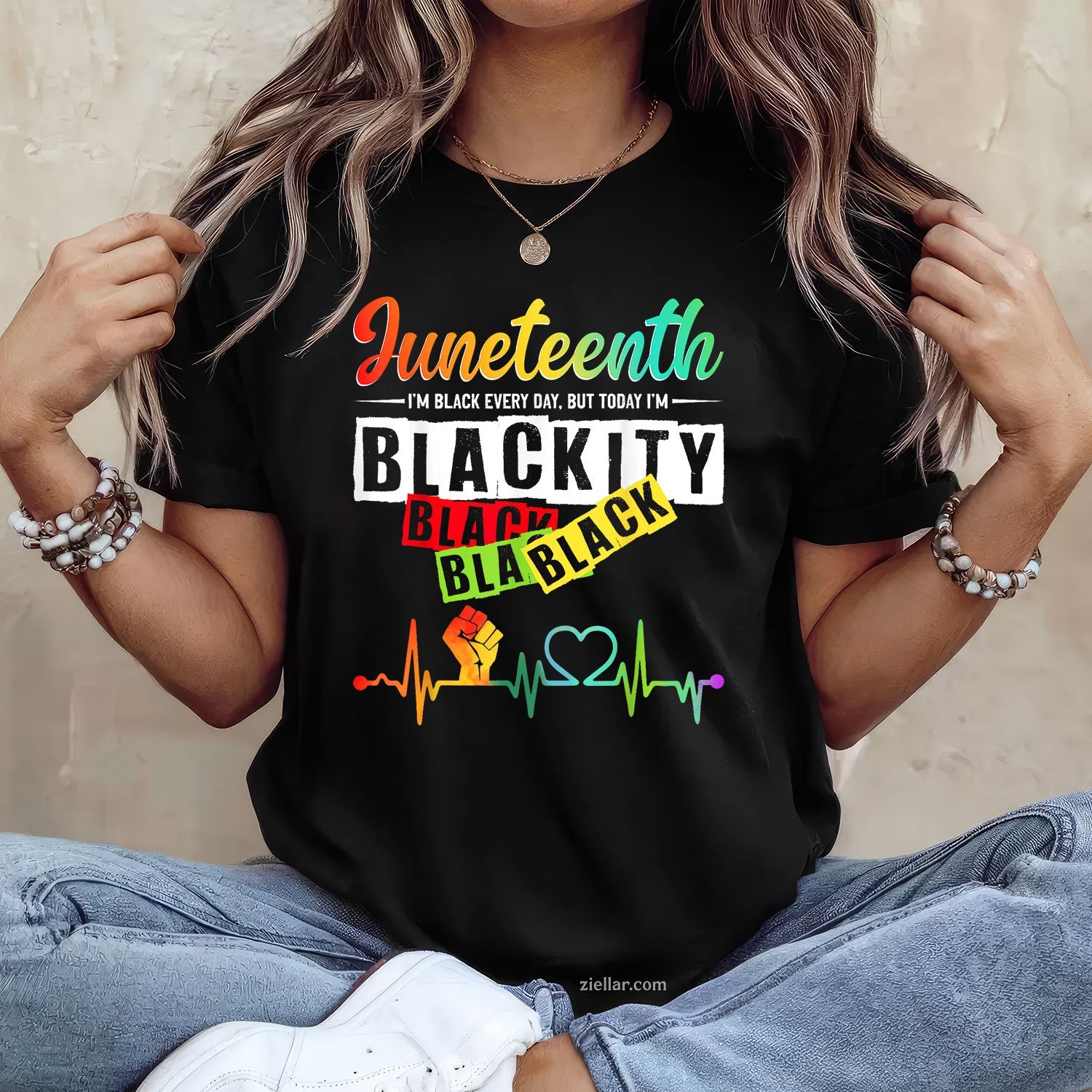 Juneteenth Blackity Heartbeat Black History African America