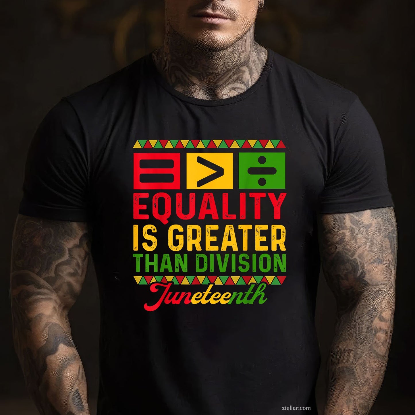 Juneteenth 1865 Equality Is Greater Than Division