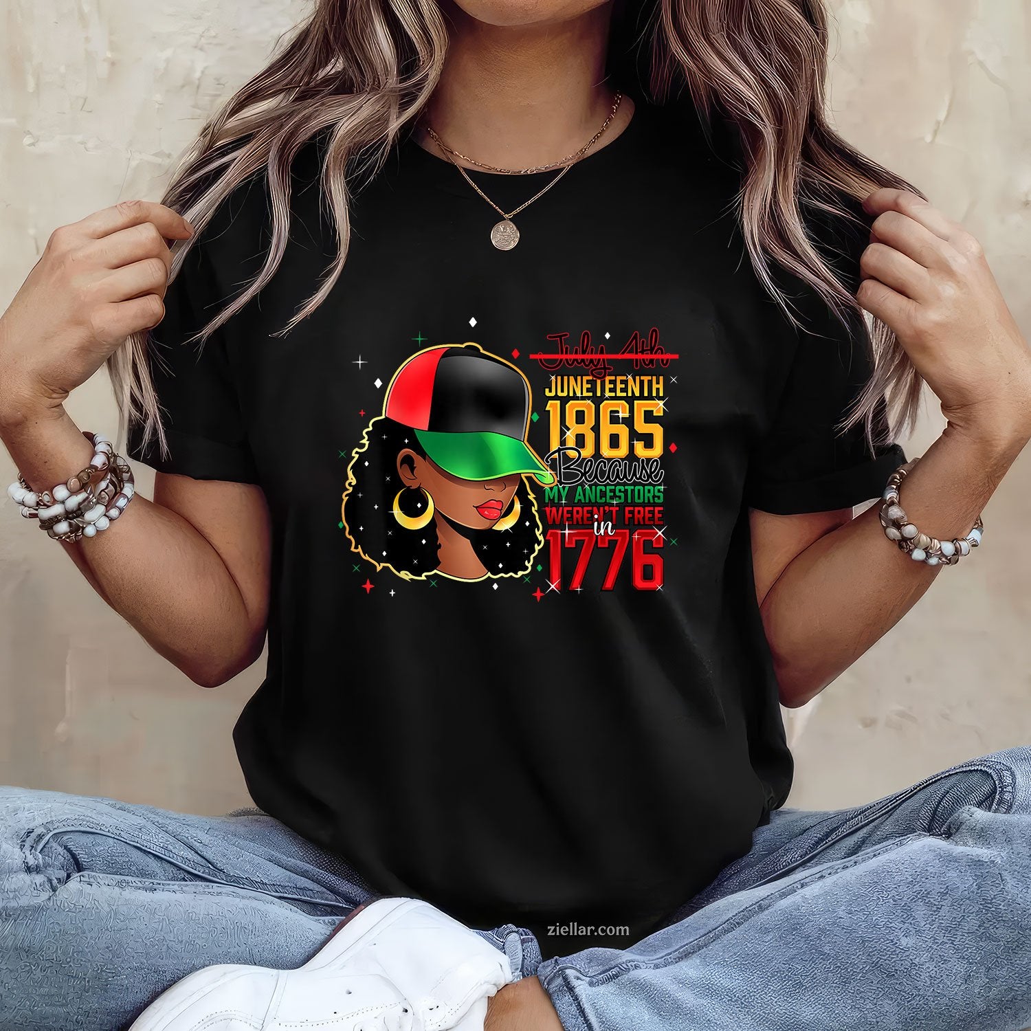 Juneteenth 1865 Because My Ancestors Werent Free In 1776 TShirt