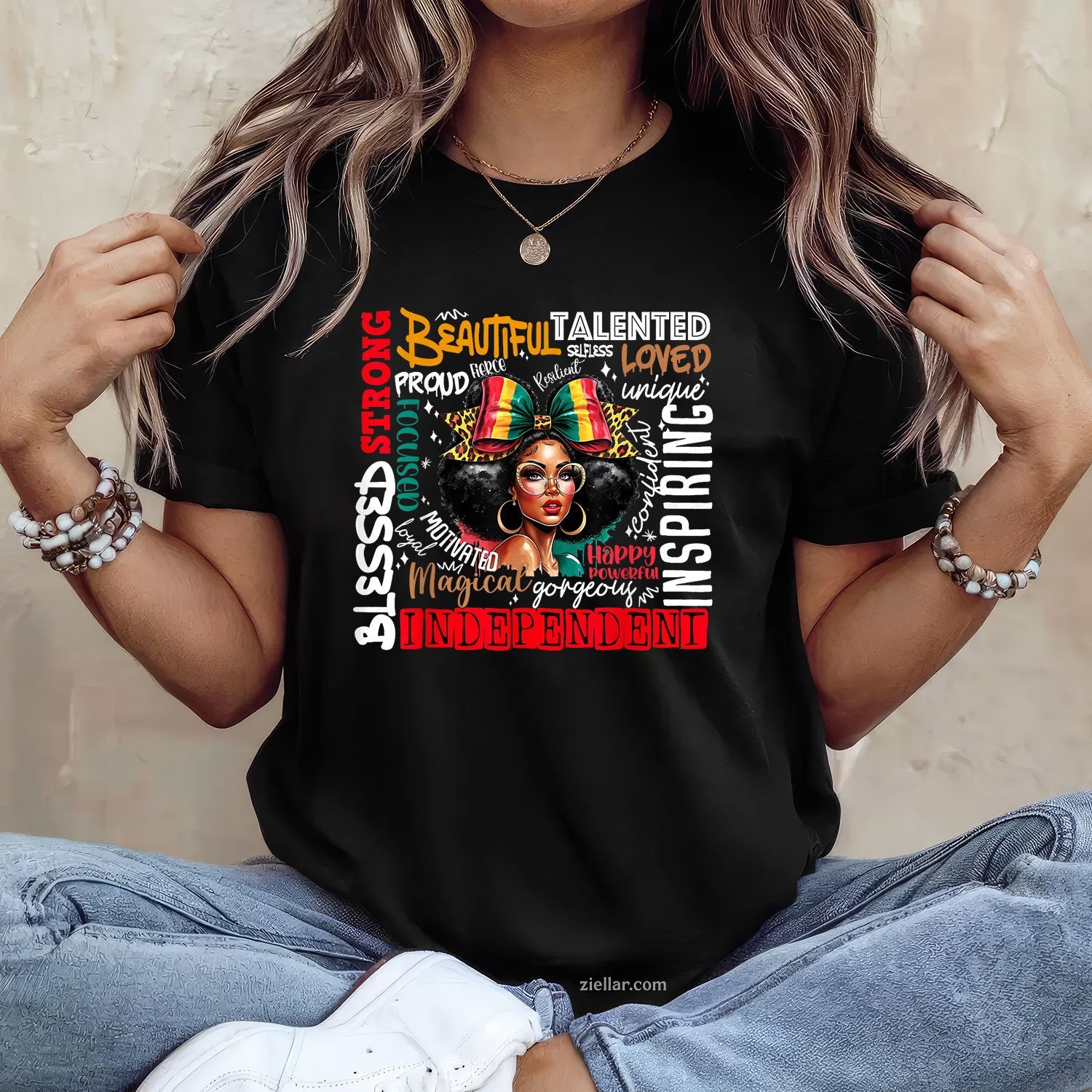 Juneteenth Afro Woman Tee