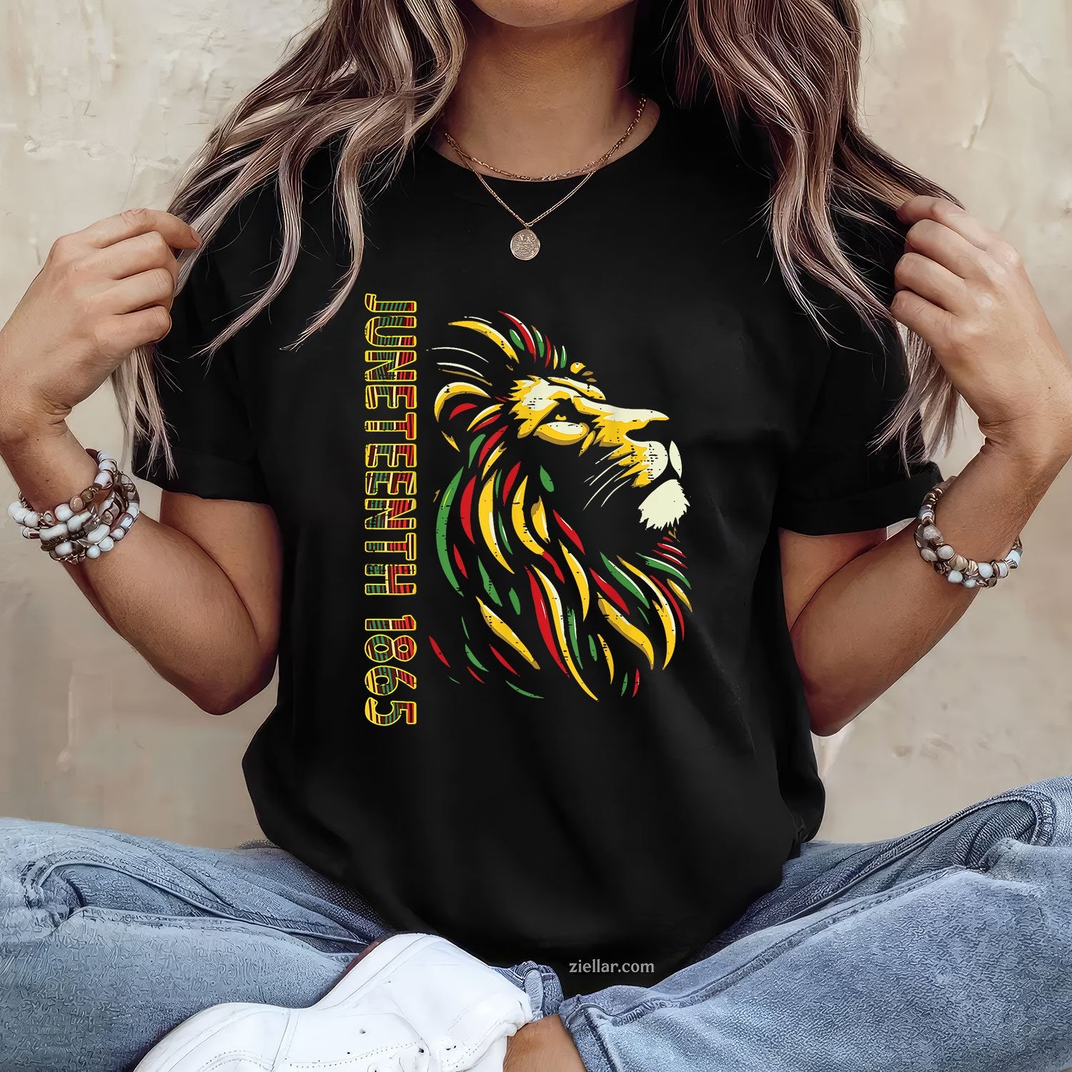 Juneteenth Lion Black African June 19th Men