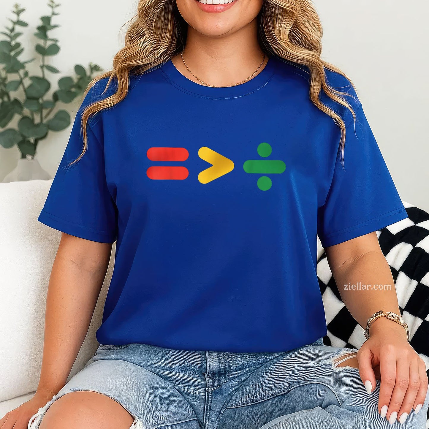 Juneteenth Equality Is Greater Than Division Afro Tee TShirt