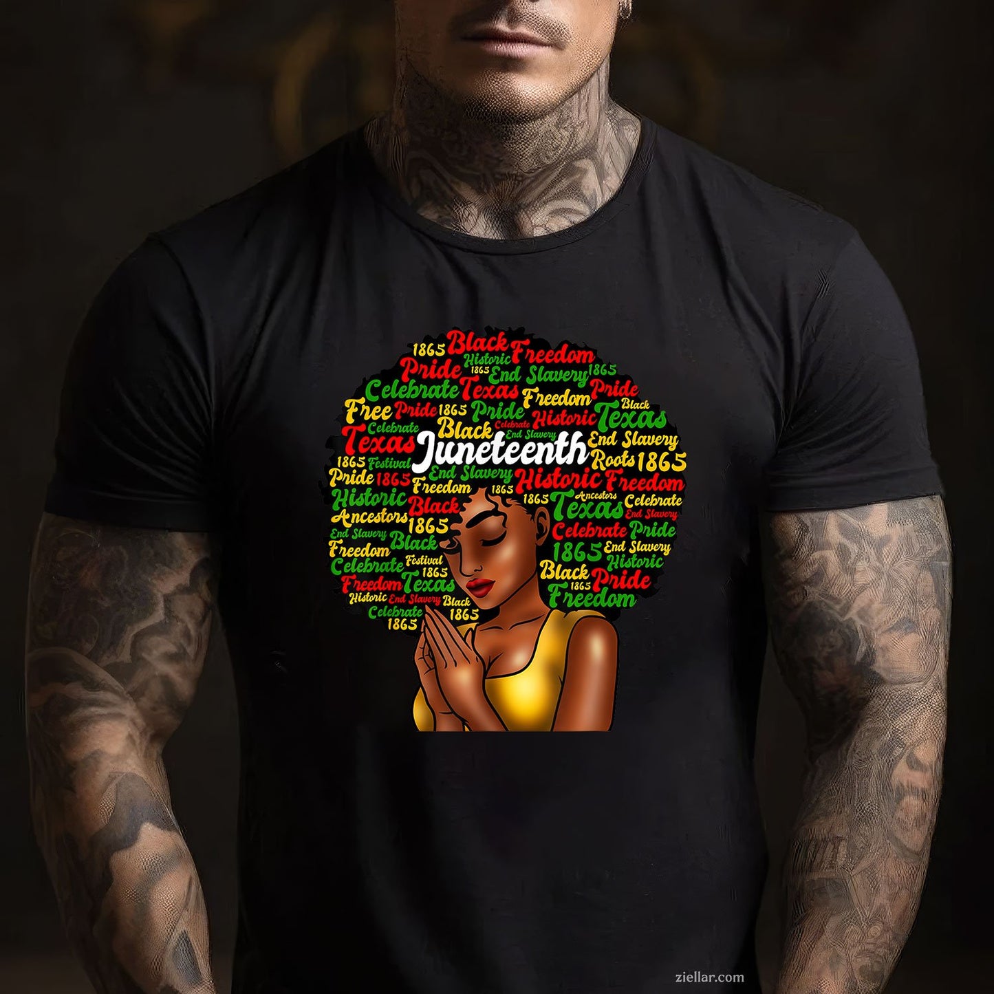 Juneteenth Melanin Black Women Natural Hair