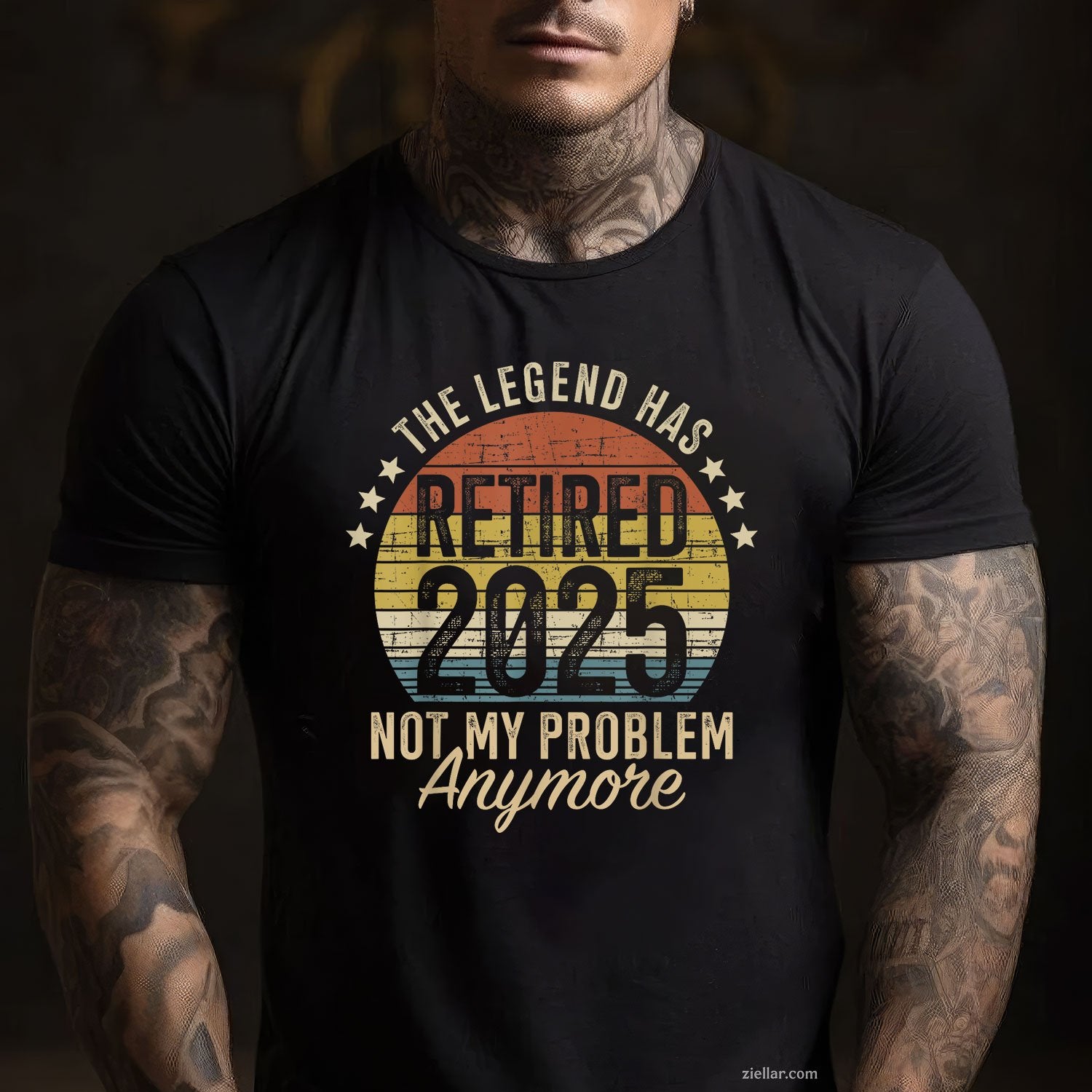 Legend Has Retired 2025 Tee and T-Shirt, Funny “Not My Problem” T-Shirt for Men and Women Adults