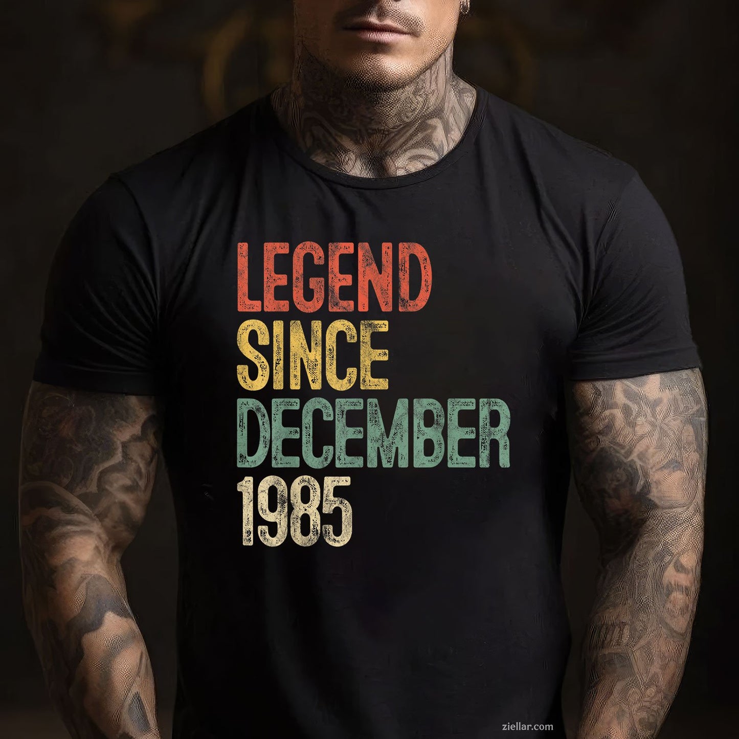 Legend Since December 1985 Tee and T-Shirt, 35th Birthday Gift T-Shirt for 35-Year-Old Men Adults