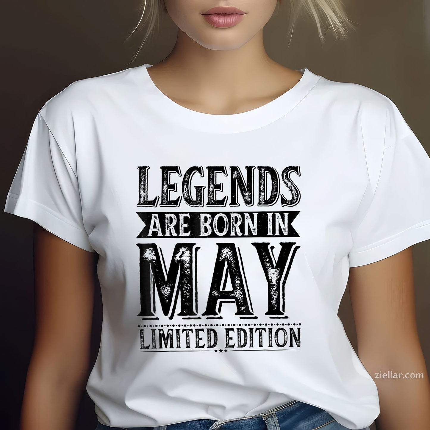 Legends Are Born in May Tee and T-Shirt, Birthday T-Shirt Gift for Legendary Adults