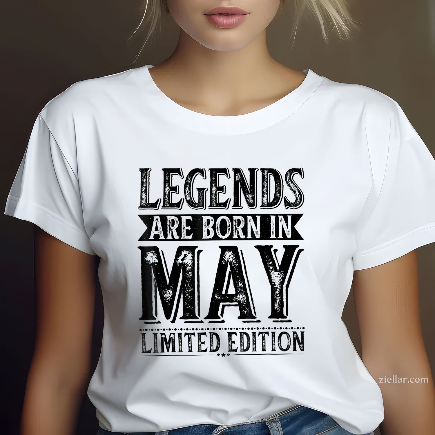 Legends Are Born in May Tee and T-Shirt, Birthday T-Shirt Gift for Legendary Adults