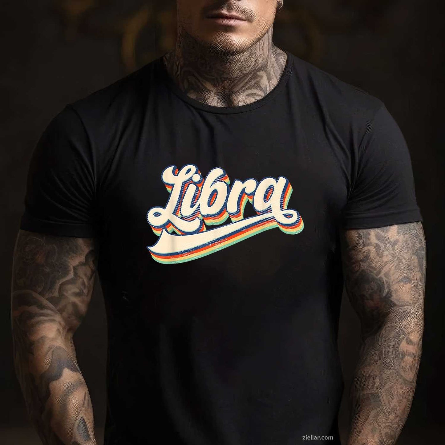 Libra Vintage Zodiac September October Birthday Astrology T-Shirt and Tee for Adults Men Women Unisex