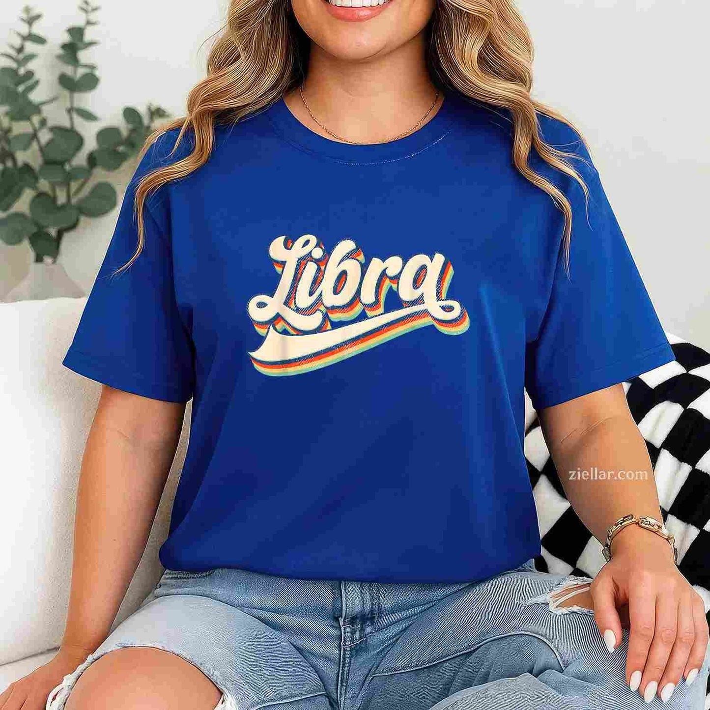 Libra Vintage Zodiac September October Birthday Astrology T-Shirt and Tee for Adults Men Women Unisex