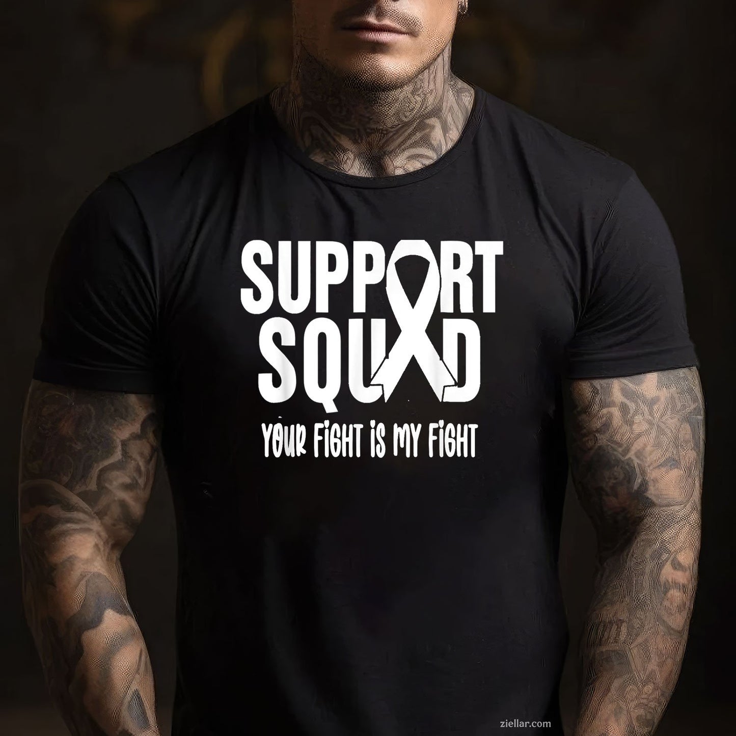 Lung Cancer Support Squad Lung Cancer Awareness T-Shirt