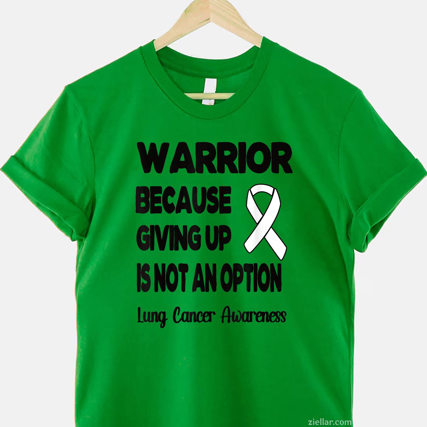 Lung Cancer Warrior White Ribbon Lung Cancer Fighter T-Shirt