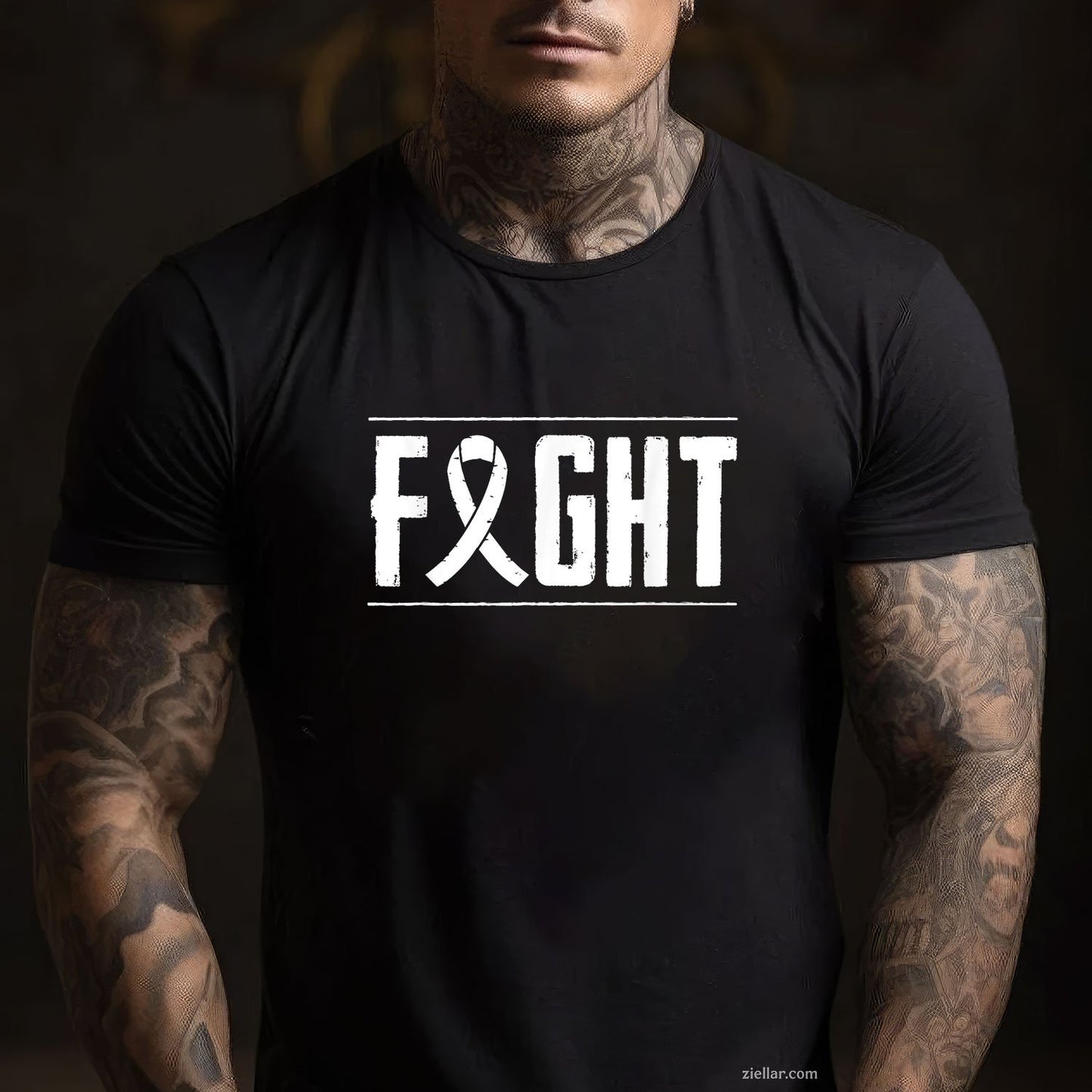Lung Cancer Fight Cancer Ribbon T-Shirt