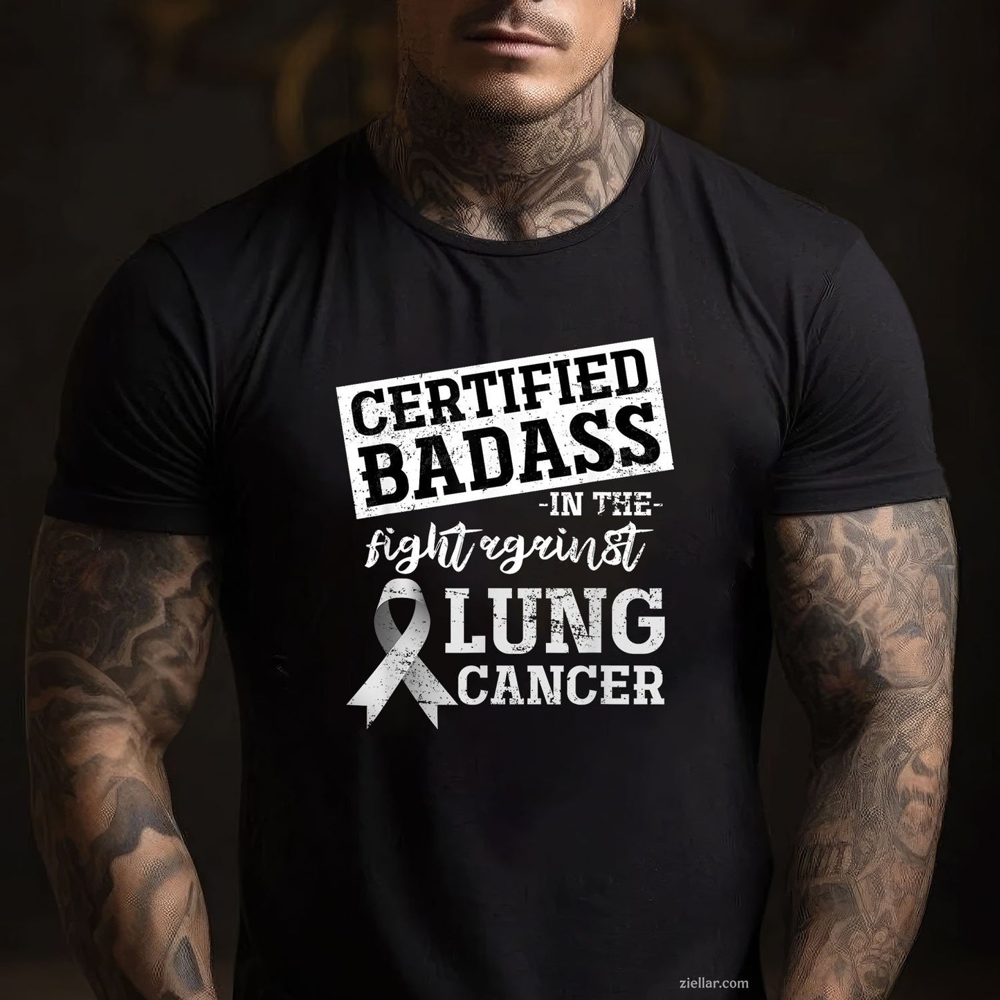 Lung Cancer Warrior Gift Funny Lung Cancer Awareness T-Shirt