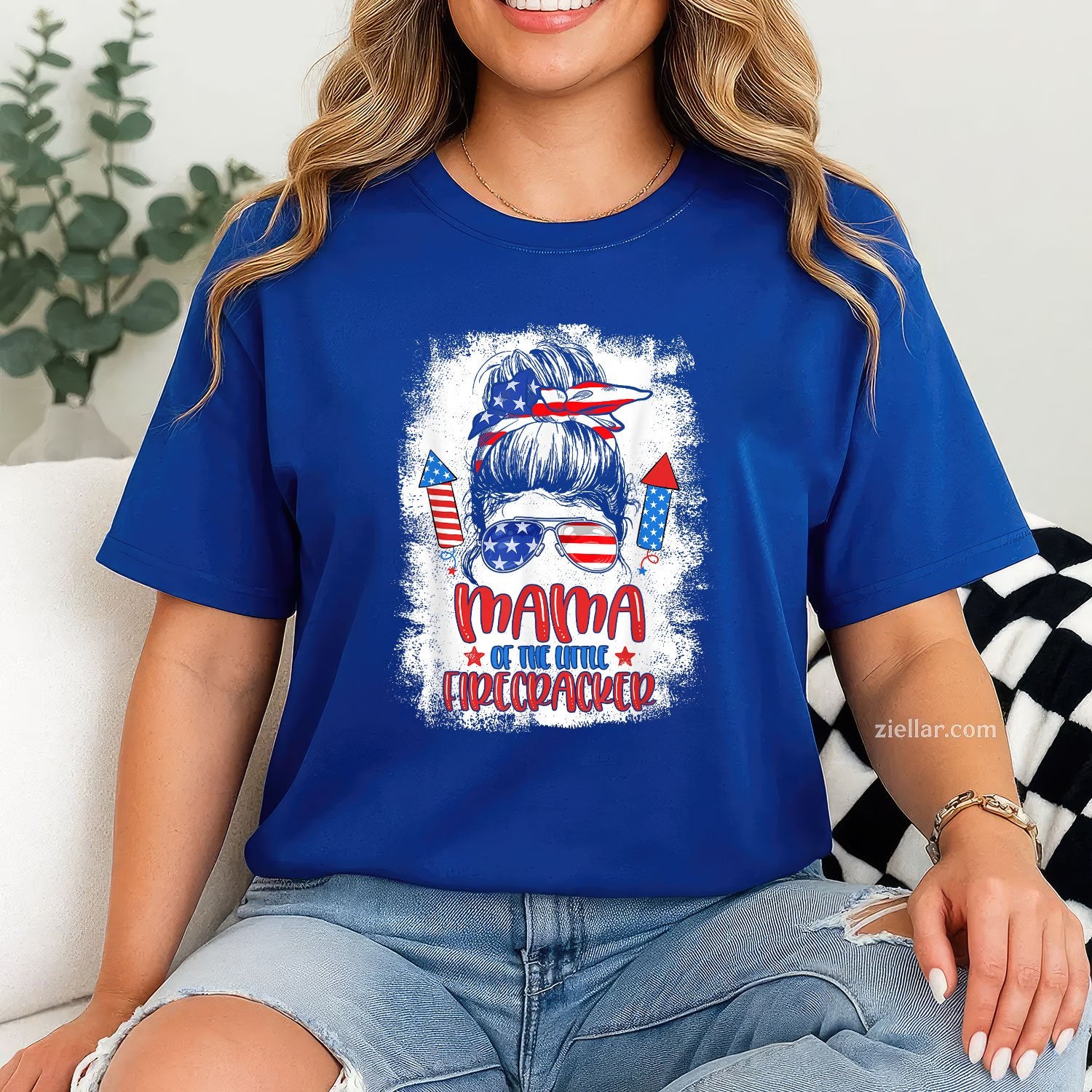 Mama Of The Little Firecracker 4th July Birthday