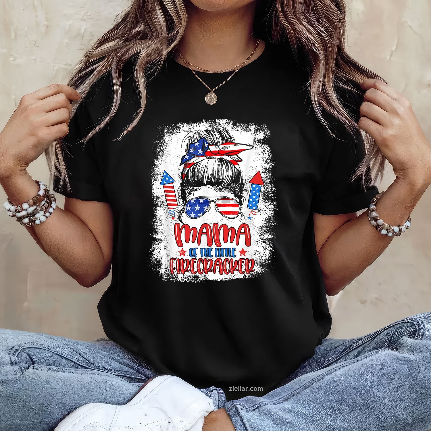 Mama Of The Little Firecracker 4th July Birthday