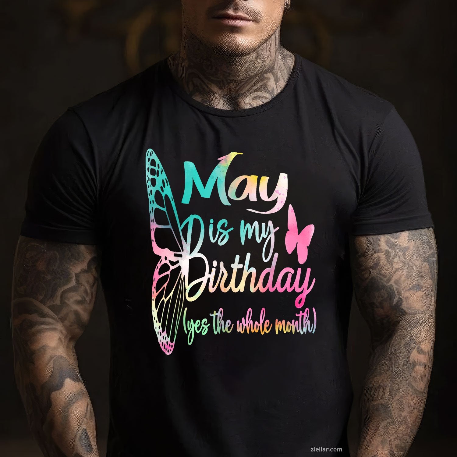 May Is My Birthday Tee and T-Shirt, Girl T-Shirt Gift for Women Adults Celebrating All Month