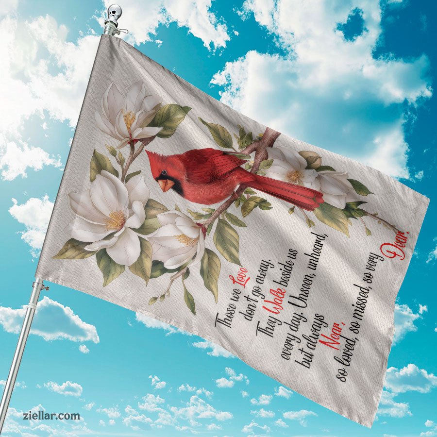Memorial Cardinal Garden Flag 12x18 Inch Double Sided Red Bird Yard Decor