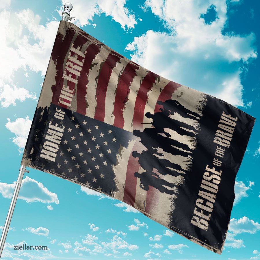 Memorial Day Patriotic Flag, Double Sided Outdoor USA House Flag for Yard Decor
