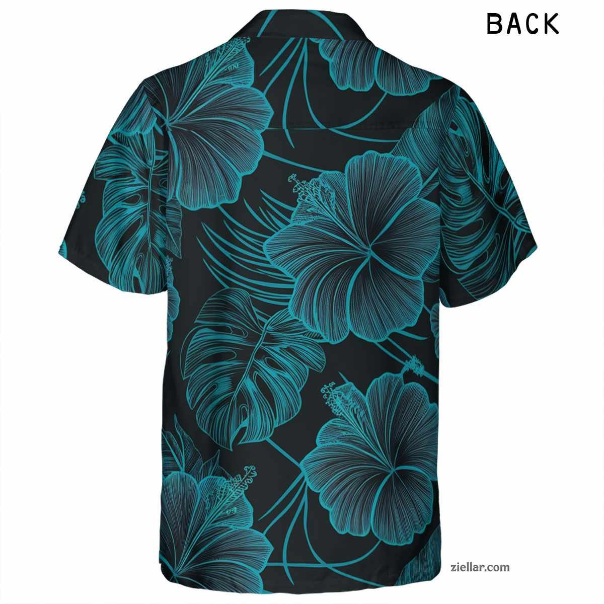 Men Women Hibiscus Hawaiian Shirt Tee, Tropical Aloha Beachwear Gift