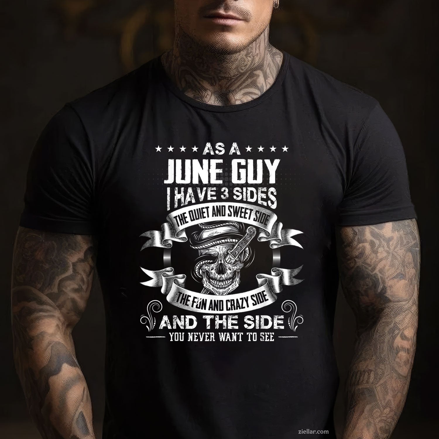 Mens As A June Guy I Have 3 Sides TShirt